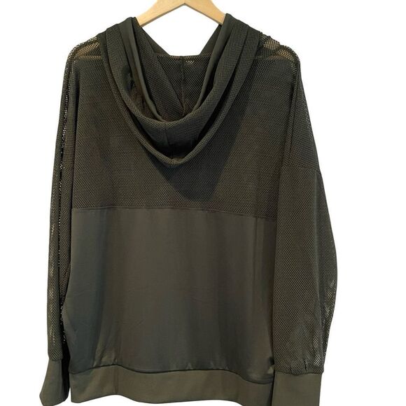 Cali Sport - Olive Green Mesh Hoodie - Picture 2 of 10
